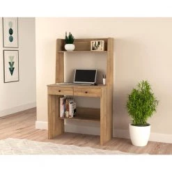 31.5" W Amaretto Computer Desk with 2 Drawers by Inval -EVERGLADE HOME Shop amaretto inval computer desks cc 8701 31 1000