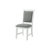 Del Mar Antique White and Grey Linen Upholstered Dining Room Side Chair (Set of 2) by Martin Svensson Home