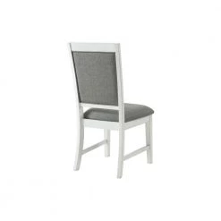 Del Mar Antique White and Grey Linen Upholstered Dining Room Side Chair (Set of 2) by Martin Svensson Home -EVERGLADE HOME Shop antique white and grey linen martin svensson home dining chairs 5202933 66 1000