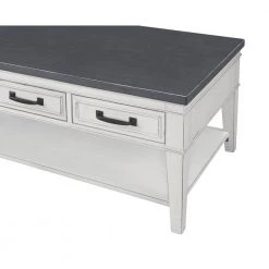 Del Mar 48 in. Antique White/Gray Large Rectangle Wood Coffee Table with 3-Drawers by Martin Svensson Home 18 Del Mar 48 in. Antique White/Gray Large Rectangle Wood Coffee Table with 3-Drawers by Martin Svensson Home -EVERGLADE HOME Shop antique white and grey martin svensson home coffee tables 810129 76 1000
