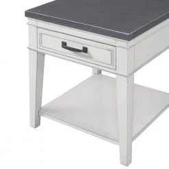 Del Mar Antique White and Grey End Table by Martin Svensson Home 18 Del Mar Antique White and Grey End Table by Martin Svensson Home -EVERGLADE HOME Shop antique white and grey martin svensson home end side tables 810139 76 1000