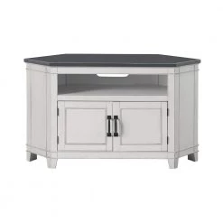 Del Mar 50 in. Corner White and Grey TV Stand by Martin Svensson Home