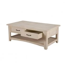 Rustic 50 in. Antique White Large Rectangle Wood Coffee Table with Drawers by Martin Svensson Home 13 Rustic 50 in. Antique White Large Rectangle Wood Coffee Table with Drawers by Martin Svensson Home -EVERGLADE HOME Shop antique white martin svensson home coffee tables 890123 4f 1000