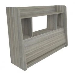 43.3 in. Width Rectangular Smoke Oak Wall Mounted Floating Desk with 6-Shelves by Inval -EVERGLADE HOME Shop beige inval floating desks es 13603 c3 1000