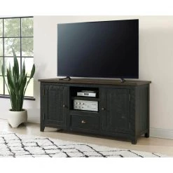 Monterey 60 in. Black and Brown TV Stand with 1-Drawer Fits TV's up to 65 in. by Martin Svensson Home 14 Monterey 60 in. Black and Brown TV Stand with 1-Drawer Fits TV's up to 65 in. by Martin Svensson Home -EVERGLADE HOME Shop black and brown martin svensson home tv stands 909802 4f 1000