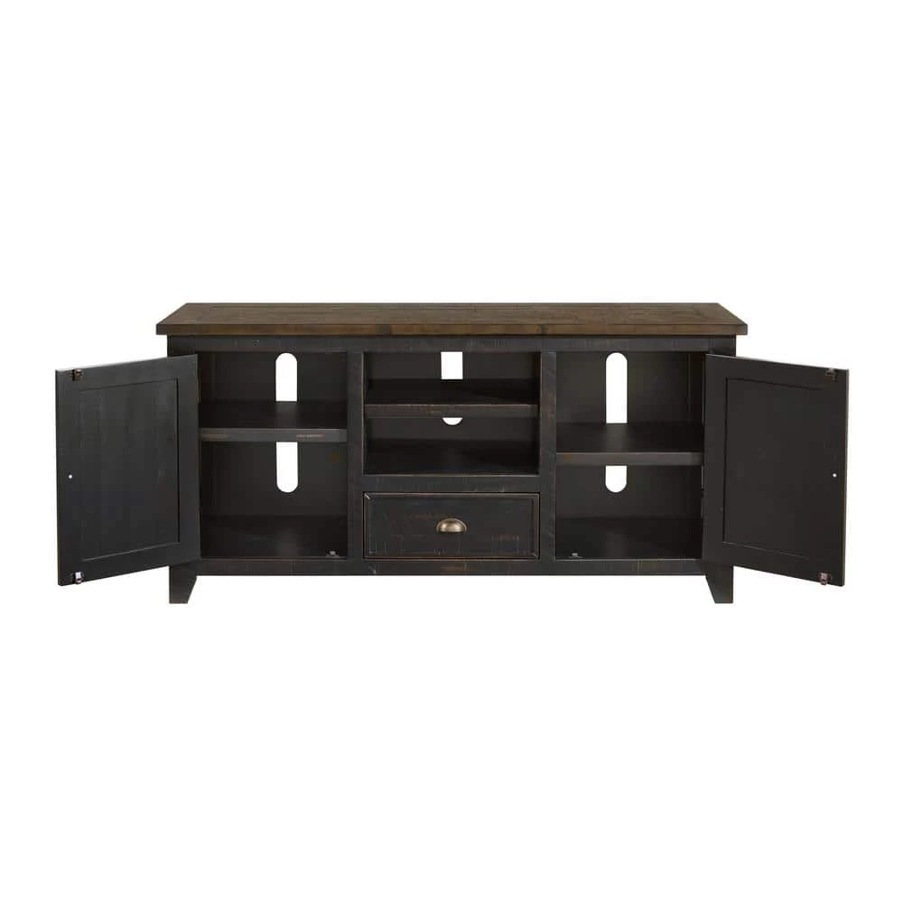 Monterey 60 in. Black and Brown TV Stand with 1-Drawer Fits TV's up to 65 in. by Martin Svensson Home 3 Monterey 60 in. Black and Brown TV Stand with 1-Drawer Fits TV's up to 65 in. by Martin Svensson Home - Image 3