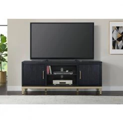 Manhattan 70 in. Black Coffee Ash TV Stand Fits TV's Up to 75 in. with Storage by Martin Svensson Home -EVERGLADE HOME Shop black coffee ash martin svensson home tv stands 910188 c3 1000