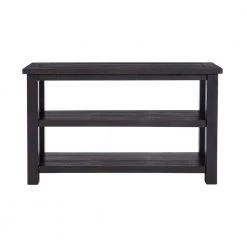 Space Saver 50 in. Black Coffee Rectangular Solid Wood Console Table with Shelves by Martin Svensson Home -EVERGLADE HOME Shop black coffee martin svensson home console tables 899942 c3 1000