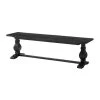 Napa Black Solid Wood Dining Bench (18 in. H x 66 in. W x 16 in. D) by Martin Svensson Home