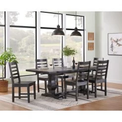 Napa Black Solid Wood Dining Chair (Set of 2) by Martin Svensson Home -EVERGLADE HOME Shop black martin svensson home dining chairs 5600333 31 1000