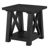 Bolton 24 in. Black Stain Rectangular Solid Wood End Table by Martin Svensson Home