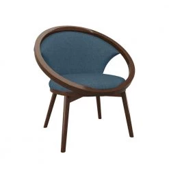 Clair Blue Mid-Century Fabric Upholstery Solid Wood Frame Accent Chair by EVERGLADE HOME 11 Clair Blue Mid-Century Fabric Upholstery Solid Wood Frame Accent Chair by EVERGLADE HOME -EVERGLADE HOME Shop blue everglade home accent chairs lx 1033f3s c3 1000
