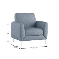 Nico Blue Textured Upholstery Accent Chair by EVERGLADE HOME 10 Nico Blue Textured Upholstery Accent Chair by EVERGLADE HOME -EVERGLADE HOME Shop blue everglade home accent chairs lx 9594bue 1 40 1000