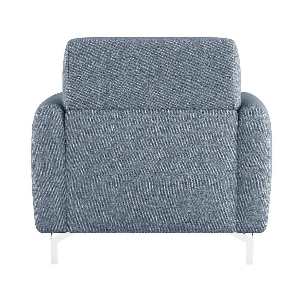 Nico Blue Textured Upholstery Accent Chair by EVERGLADE HOME 5 Nico Blue Textured Upholstery Accent Chair by EVERGLADE HOME - Image 5