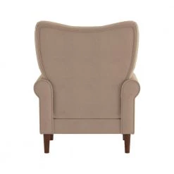 Cecily Brown Velvet Tufted Back Club Accent Chair by EVERGLADE HOME 12 Cecily Brown Velvet Tufted Back Club Accent Chair by EVERGLADE HOME -EVERGLADE HOME Shop brown everglade home accent chairs lx 1046br 1 4f 1000