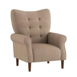 Cecily Brown Velvet Tufted Back Club Accent Chair by EVERGLADE HOME 11 Cecily Brown Velvet Tufted Back Club Accent Chair by EVERGLADE HOME -EVERGLADE HOME Shop brown everglade home accent chairs lx 1046br 1 c3 1000