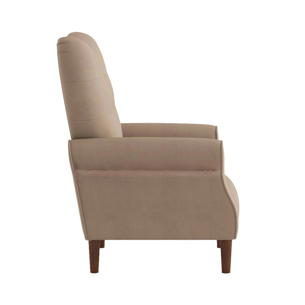 Cecily Brown Velvet Tufted Back Club Accent Chair by EVERGLADE HOME 2 Cecily Brown Velvet Tufted Back Club Accent Chair by EVERGLADE HOME - Image 2