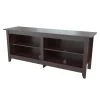 58 in. Brown Wood TV Stand Fits TVs Up to 60 in. by Inval