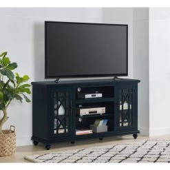 Elegant 63 in. Catalina Blue TV Stand, Fits Up to 65 in. TVs with Storage by Martin Svensson Home -EVERGLADE HOME Shop catalina blue martin svensson home tv stands 910195 31 1000