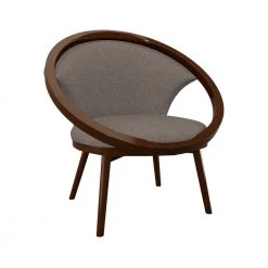 Clair Chocolate Mid-Century Fabric Upholstery Solid Wood Frame Accent Chair by EVERGLADE HOME -EVERGLADE HOME Shop chocolate everglade home accent chairs lx 1033f2s c3 1000