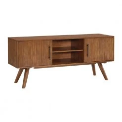 Mid Century Modern 60 in. Cinnamon TV Console, Fits Up to 65 in. TVs with Adjustable Shelves by Martin Svensson Home