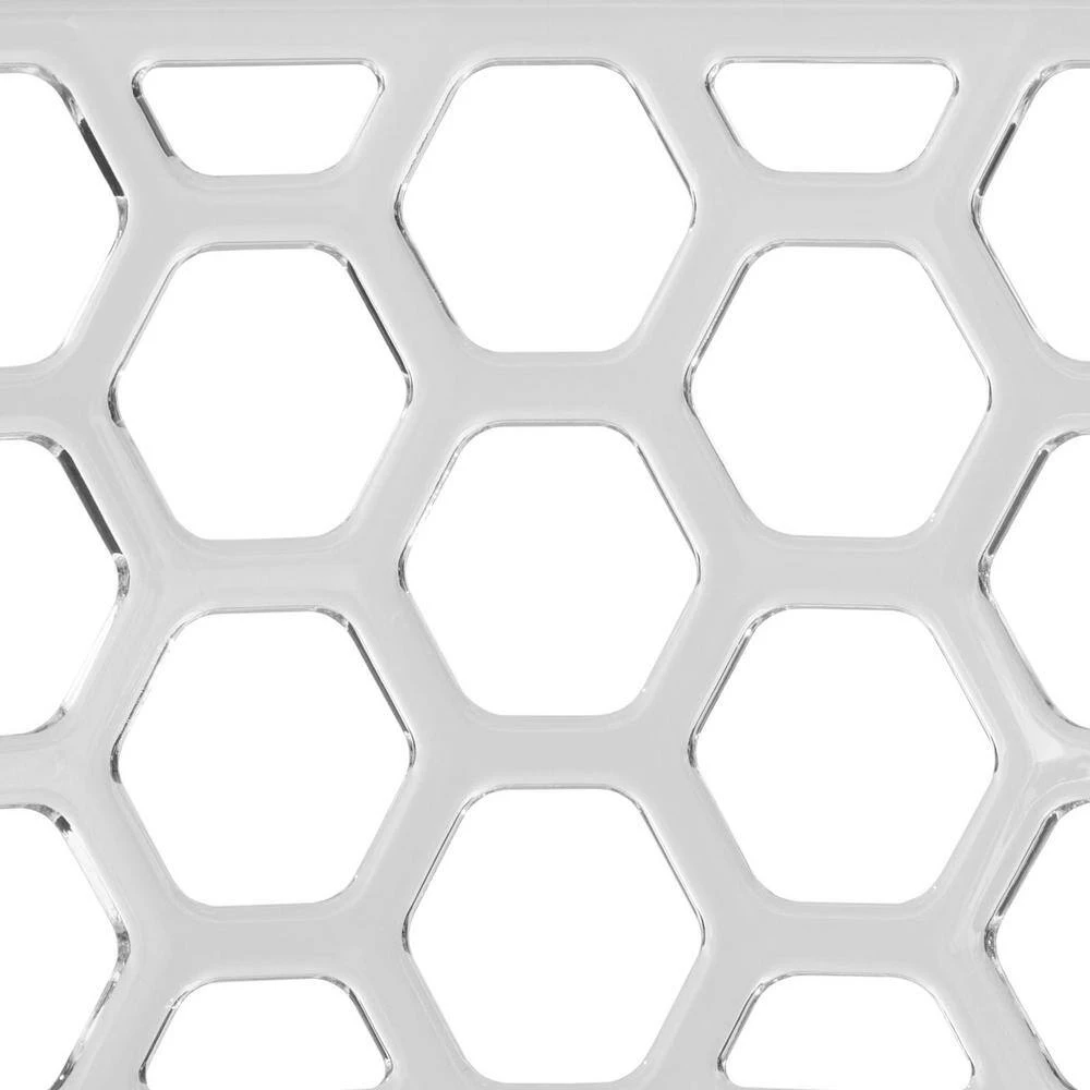 Dynamic Plastic Modern Honeycomb Design Kitchen & Dining Side Chair Clear Set of 4 by Leisuremod 6 Dynamic Plastic Modern Honeycomb Design Kitchen & Dining Side Chair Clear Set of 4 by Leisuremod - Image 6