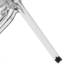 Dynamic Plastic Modern Honeycomb Design Kitchen & Dining Side Chair Clear Set of 4 by Leisuremod 16 Dynamic Plastic Modern Honeycomb Design Kitchen & Dining Side Chair Clear Set of 4 by Leisuremod -EVERGLADE HOME Shop clear leisuremod dining chairs dc19cl4 76 1000