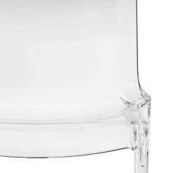 Murray Modern Lightweight & Stackable Dining Chair in Clear by Leisuremod -EVERGLADE HOME Shop clear leisuremod dining chairs mc20cl 1f 1000