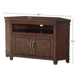 La Jolla 50 in. Coffee Walnut Corner TV Stand Fits TV's up to 55 in. by Martin Svensson Home -EVERGLADE HOME Shop coffee walnut martin svensson home tv stands 910137 1f 1000
