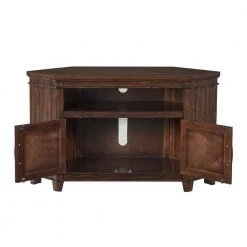 La Jolla 50 in. Coffee Walnut Corner TV Stand Fits TV's up to 55 in. by Martin Svensson Home -EVERGLADE HOME Shop coffee walnut martin svensson home tv stands 910137 77 1000