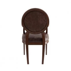 Yara Dark Brown Faux Leather Classic Armchair by EVERGLADE HOME 10 Yara Dark Brown Faux Leather Classic Armchair by EVERGLADE HOME -EVERGLADE HOME Shop dark brown everglade home accent chairs lx 4524dbr 4f 1000