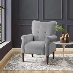 Cecily Dark Gray Velvet Tufted Back Club Accent Chair by EVERGLADE HOME 15 Cecily Dark Gray Velvet Tufted Back Club Accent Chair by EVERGLADE HOME -EVERGLADE HOME Shop dark gray everglade home accent chairs lx 1046dg 1 31 1000