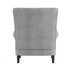 Carlson Dark Gray Velvet Club Channel Tufted Back Accent Chair by EVERGLADE HOME 12 Carlson Dark Gray Velvet Club Channel Tufted Back Accent Chair by EVERGLADE HOME -EVERGLADE HOME Shop dark gray everglade home accent chairs lx 1047dg 1 4f 1000