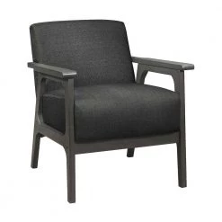 Ride Dark Gray Textured Upholstery Solid Wood Antique Gray Finish Accent Chair by EVERGLADE HOME 8 Ride Dark Gray Textured Upholstery Solid Wood Antique Gray Finish Accent Chair by EVERGLADE HOME -EVERGLADE HOME Shop dark gray everglade home accent chairs lx 1103dg 1 c3 1000