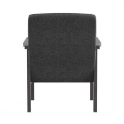 Savion Dark Gray Textured Upholstery Solid Wood Frame Accent Chair by EVERGLADE HOME -EVERGLADE HOME Shop dark gray everglade home accent chairs lx 1105dg 1 4f 1000