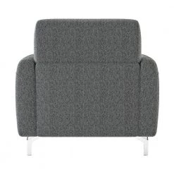 Nico Dark Gray Textured Upholstery Accent Chair by EVERGLADE HOME -EVERGLADE HOME Shop dark gray everglade home accent chairs lx 9594dgy 1 4f 1000