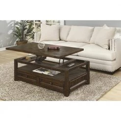 Lisbon 48 in. Dark Mocha Large Rectangle Wood Coffee Table with Lift Top by Martin Svensson Home 15 Lisbon 48 in. Dark Mocha Large Rectangle Wood Coffee Table with Lift Top by Martin Svensson Home -EVERGLADE HOME Shop dark mocha martin svensson home coffee tables 850128 1f 1000