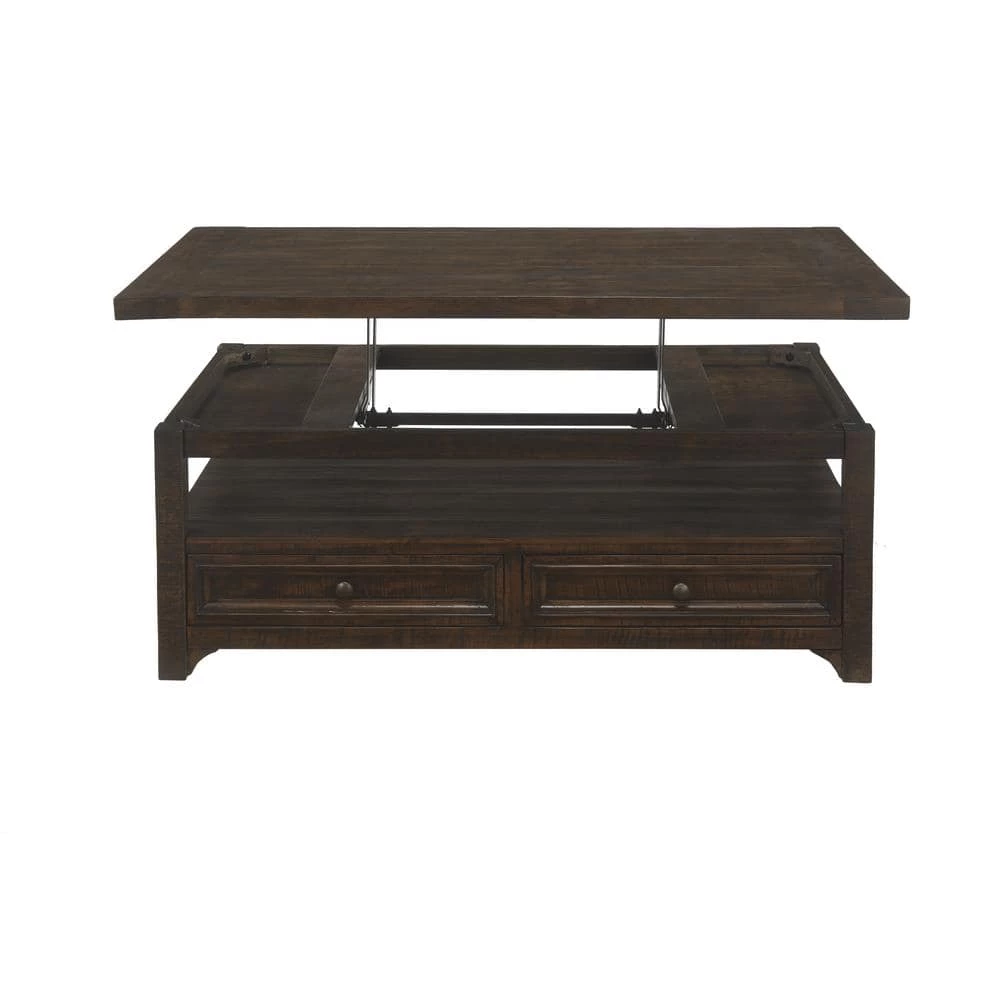 Lisbon 48 in. Dark Mocha Large Rectangle Wood Coffee Table with Lift Top by Martin Svensson Home 6 Lisbon 48 in. Dark Mocha Large Rectangle Wood Coffee Table with Lift Top by Martin Svensson Home - Image 6