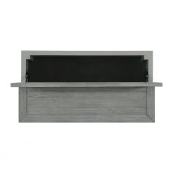 Beach House 48 in. Dove Grey Rectangular Solid Wood Coffee Table with Flip Top Trunk by Martin Svensson Home -EVERGLADE HOME Shop dove grey martin svensson home coffee tables 860219 1f 1000