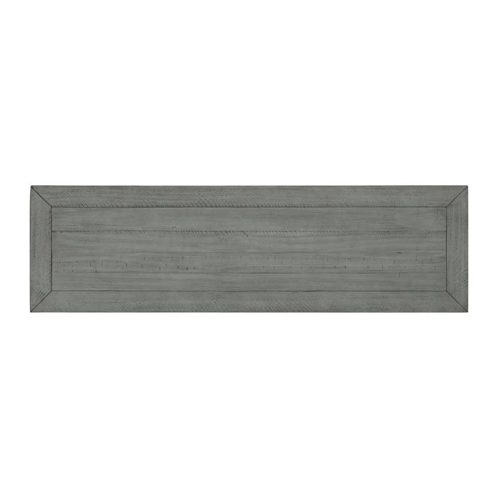 Beach House 55 in. Dove Grey Rectangular Solid Wood Sofa Console Table with Storage by Martin Svensson Home 3 Beach House 55 in. Dove Grey Rectangular Solid Wood Sofa Console Table with Storage by Martin Svensson Home - Image 3