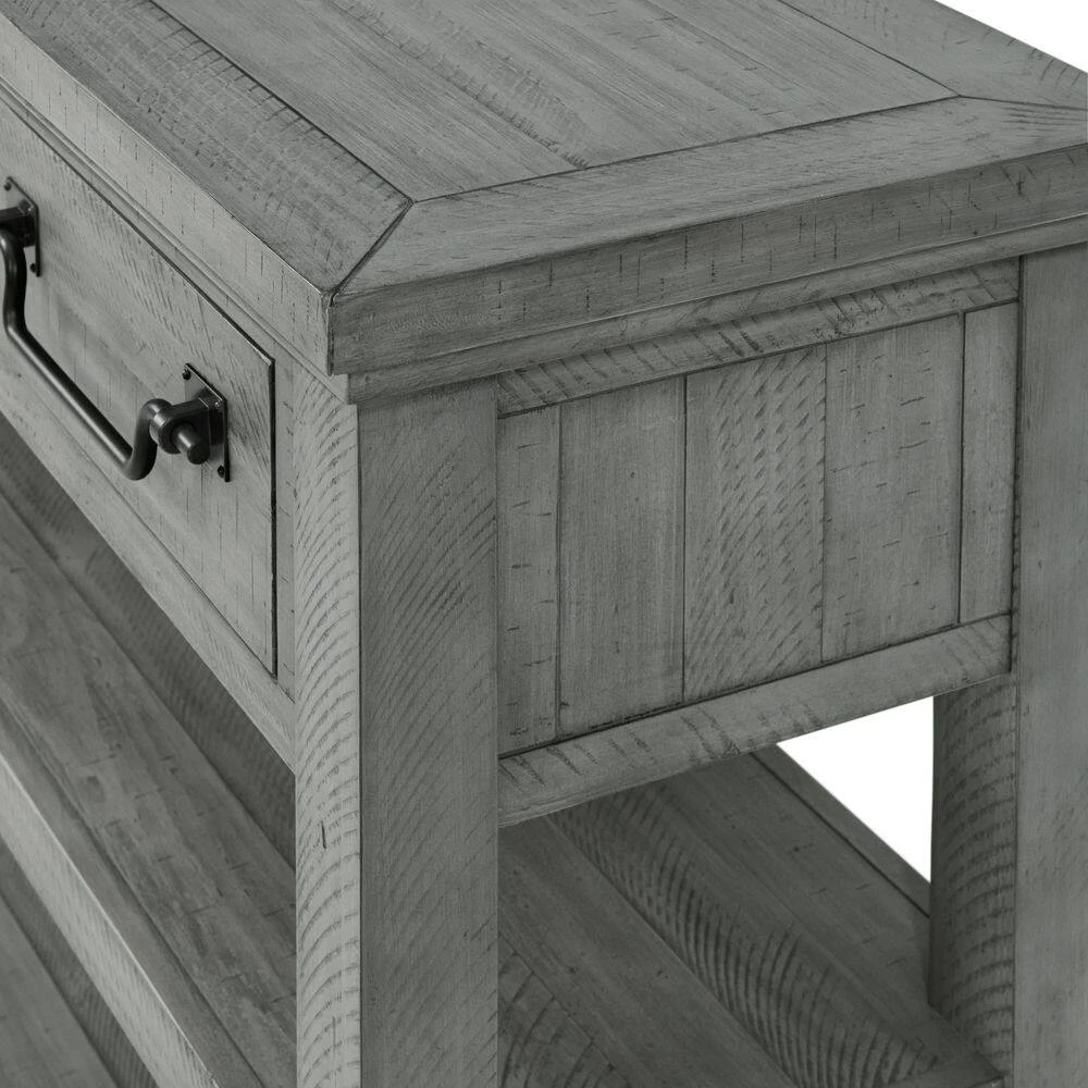 Beach House 55 in. Dove Grey Rectangular Solid Wood Sofa Console Table with Storage by Martin Svensson Home 2 Beach House 55 in. Dove Grey Rectangular Solid Wood Sofa Console Table with Storage by Martin Svensson Home - Image 2