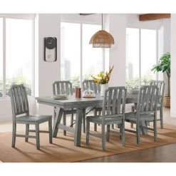 Beach House Dove Grey Solid Wood Dining Chair (Set of 2) by Martin Svensson Home 12 Beach House Dove Grey Solid Wood Dining Chair (Set of 2) by Martin Svensson Home -EVERGLADE HOME Shop dove grey martin svensson home dining chairs 5603933 1f 1000