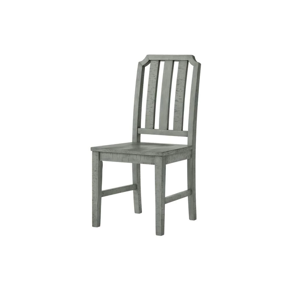 Beach House Dove Grey Solid Wood Dining Chair (Set of 2) by Martin Svensson Home 1 Beach House Dove Grey Solid Wood Dining Chair (Set of 2) by Martin Svensson Home