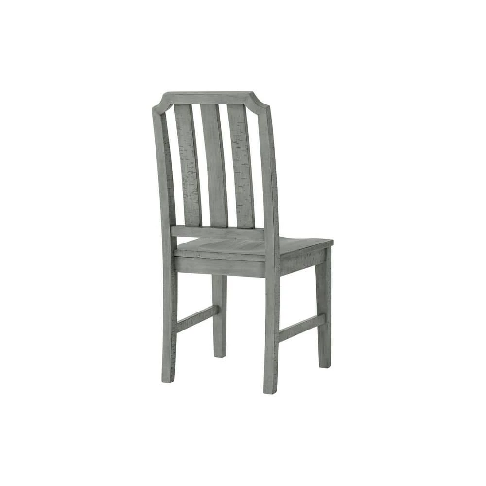 Beach House Dove Grey Solid Wood Dining Chair (Set of 2) by Martin Svensson Home 3 Beach House Dove Grey Solid Wood Dining Chair (Set of 2) by Martin Svensson Home - Image 3