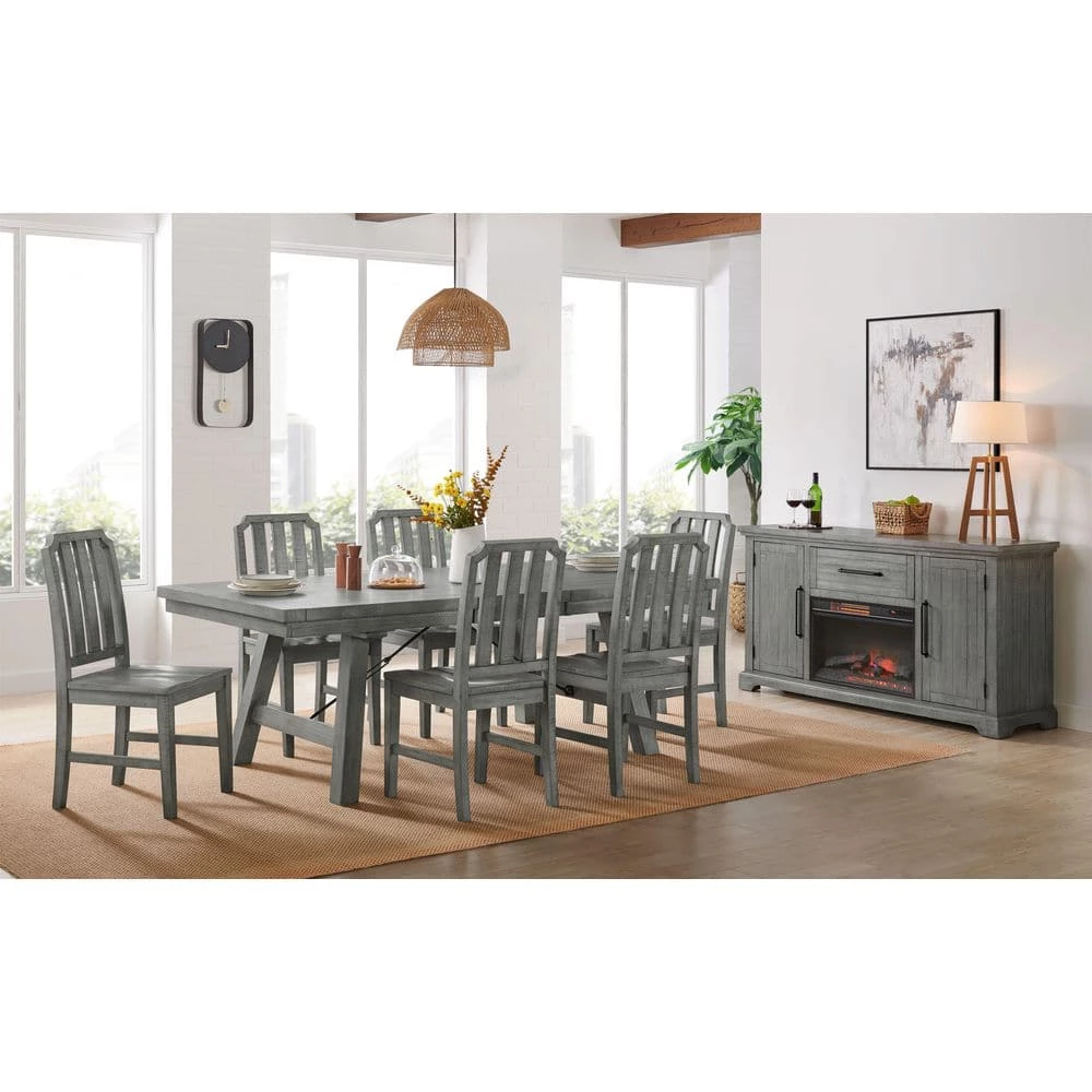 Beach House Dove Grey Solid Wood Dining Chair (Set of 2) by Martin Svensson Home 2 Beach House Dove Grey Solid Wood Dining Chair (Set of 2) by Martin Svensson Home - Image 2