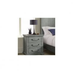 Beach House 2-Drawer Dove Grey Solid Wood Nightstand with Fingerprint Lock (29.5 in. H x 28 in. W x 17 in. D) by Martin Svensson Home -EVERGLADE HOME Shop dove grey martin svensson home nightstands 6804123 31 1000
