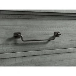 Beach House 2-Drawer Dove Grey Solid Wood Nightstand with Fingerprint Lock (29.5 in. H x 28 in. W x 17 in. D) by Martin Svensson Home -EVERGLADE HOME Shop dove grey martin svensson home nightstands 6804123 c3 1000