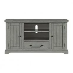 Beach House 65 in. Dove Grey Solid Wood TV Stand Fits up to 70 in. TV with Storage by Martin Svensson Home -EVERGLADE HOME Shop dove grey martin svensson home tv stands 909199 1f 1000