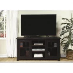Ventura Espresso Wood TV Stand Fits TVs Up to 65 in. with Adjustable Shelves by Martin Svensson Home 14 Ventura Espresso Wood TV Stand Fits TVs Up to 65 in. with Adjustable Shelves by Martin Svensson Home -EVERGLADE HOME Shop espresso martin svensson home tv stands 909118 1f 1000