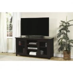 Ventura Espresso Wood TV Stand Fits TVs Up to 65 in. with Adjustable Shelves by Martin Svensson Home 15 Ventura Espresso Wood TV Stand Fits TVs Up to 65 in. with Adjustable Shelves by Martin Svensson Home -EVERGLADE HOME Shop espresso martin svensson home tv stands 909118 44 1000